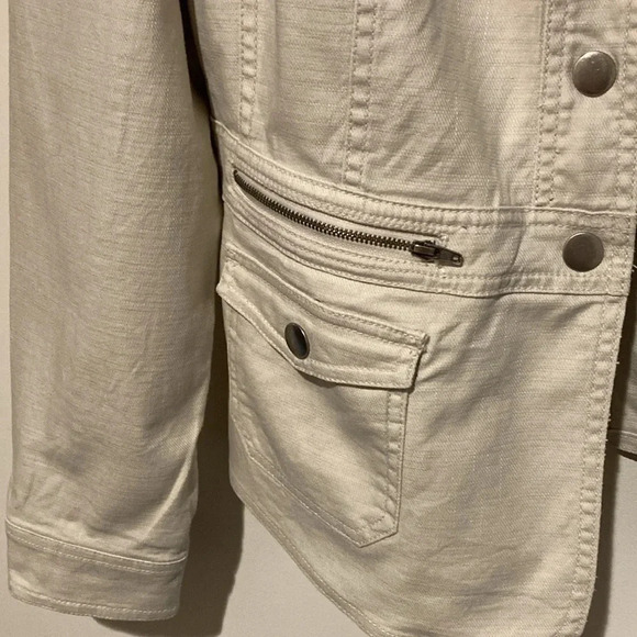 Style & Co jacket women’s large off white - Picture 3 of 7